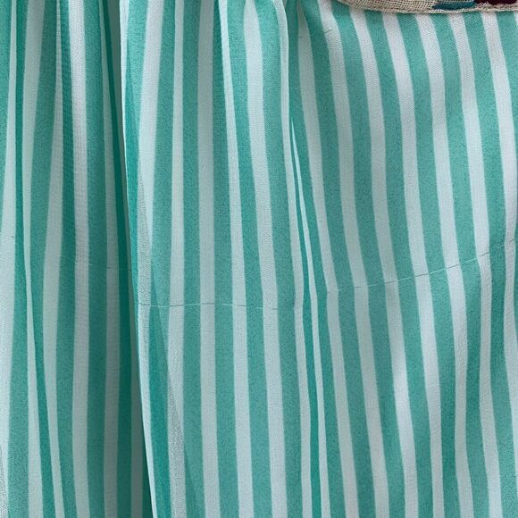 Judith March One Shoulder Embroidered Teal Dress S - Picture 6 of 9